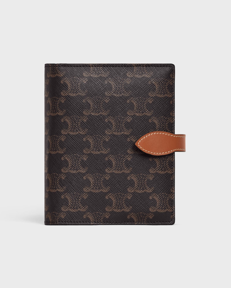Travel kit in Triomphe Canvas and calfskin - TAN - ESSENTIAL GIFTS - 1 | CELINE