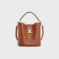 MEDIUM BUCKET LOUISE IN SMOOTH CALFSKIN - TAN - BUCKET - 1 | CELINE