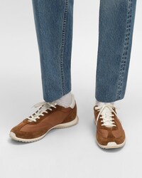 RACER SNEAKER IN NYLON, SUEDE CALFSKIN AND CALFSKIN - SAHARA -  - 2 | CELINE