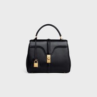 Small 16 Bag IN Satinated Calfskin - BLACK - GIFT FINDER - 1 | CELINE