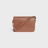 KLASSISCHE TRIOMPHE TASCHE aus glänzendem Kalbsleder - BRONZE - GIFT FINDER - 2 | CELINE
