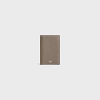 VERTICAL CARD HOLDER IN GRAINED CALFSKIN - SOURIS - CARD HOLDERS - 1 | CELINE