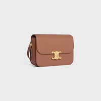 KLASSISCHE TRIOMPHE TASCHE aus glänzendem Kalbsleder - BRONZE - GIFT FINDER - 2 | CELINE
