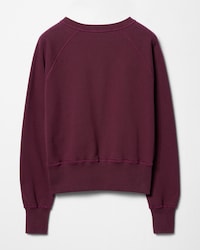 SWEATSHIRT IN cotton fleece - DARK BURGUNDY / RED -  - 2 | CELINE