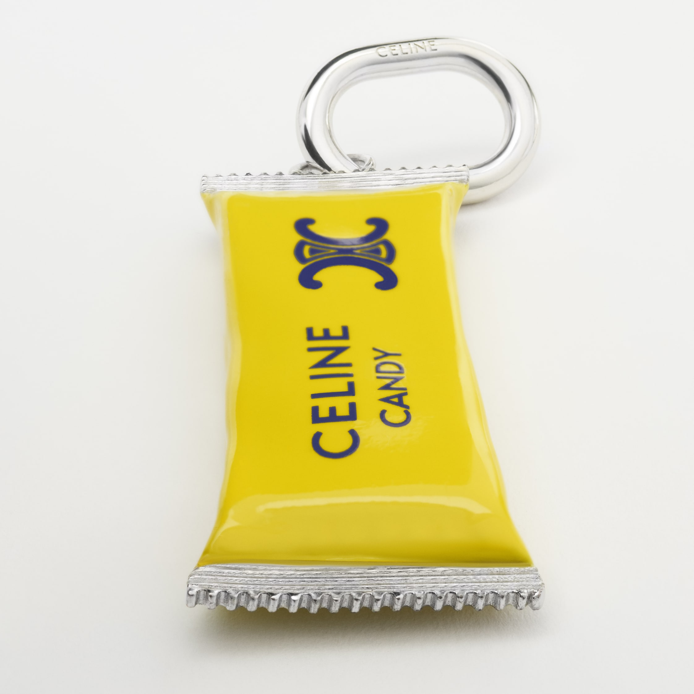CHARMS CANDY BAR IN ENAMEL AND BRASS WITH RHODIUM FINISH - YELLOW