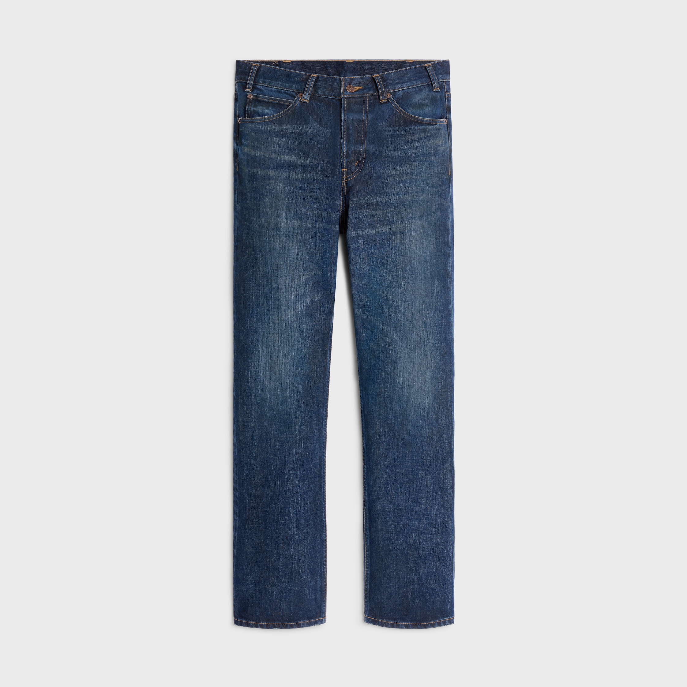 kurt jeans in indigo dark stone wash denim - INDIGO DARK STONE
