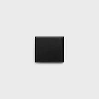 TARJETERO PLEGABLE DE PIEL DE CORDERO LISA - NEGRO / ULTRAZUL - TARJETEROS - 2 | CELINE