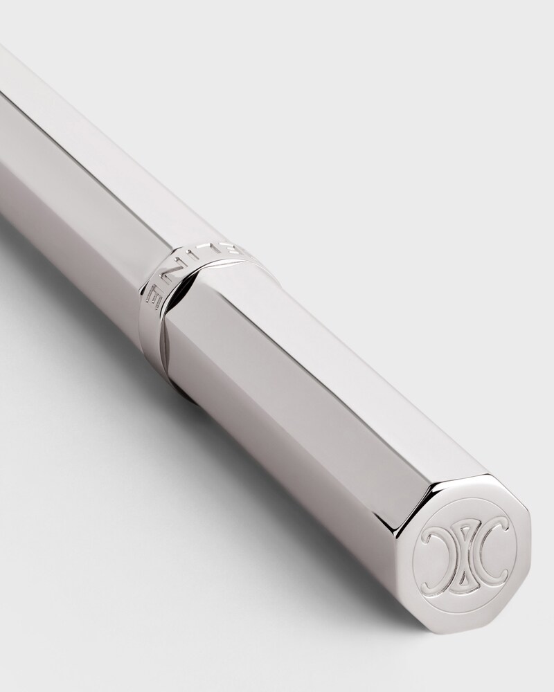 Ballpoint pen in brass - SILVER - CELINE MAISON - 1 | CELINE