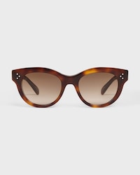 Round S332 sunglasses in Acetate - CLASSIC HAVANA -  - 1 | CELINE