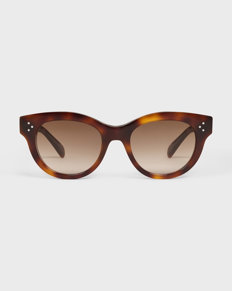 Round S332 sunglasses in Acetate - CLASSIC HAVANA -  - 1 | CELINE