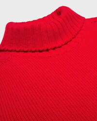 turtleneck sweater IN SEAMLESS CASHMERE - BRIGHT RED -  - 2 | CELINE