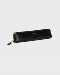 Pencil case in Niloticus Crocodile - BLACK - CELINE MAISON - 2 | CELINE