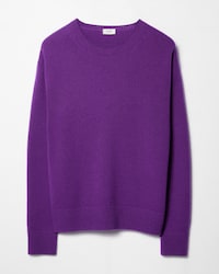 CLASSIC ELBOW-PATCH CREWNECK - ULTRAVIOLET -  - 1 | CELINE
