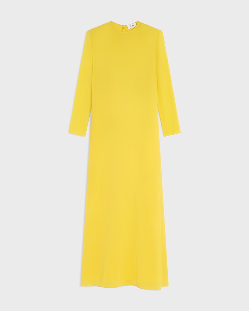 robe GEORGETTE DE SOIE - MIMOSA -  - 1 | CELINE