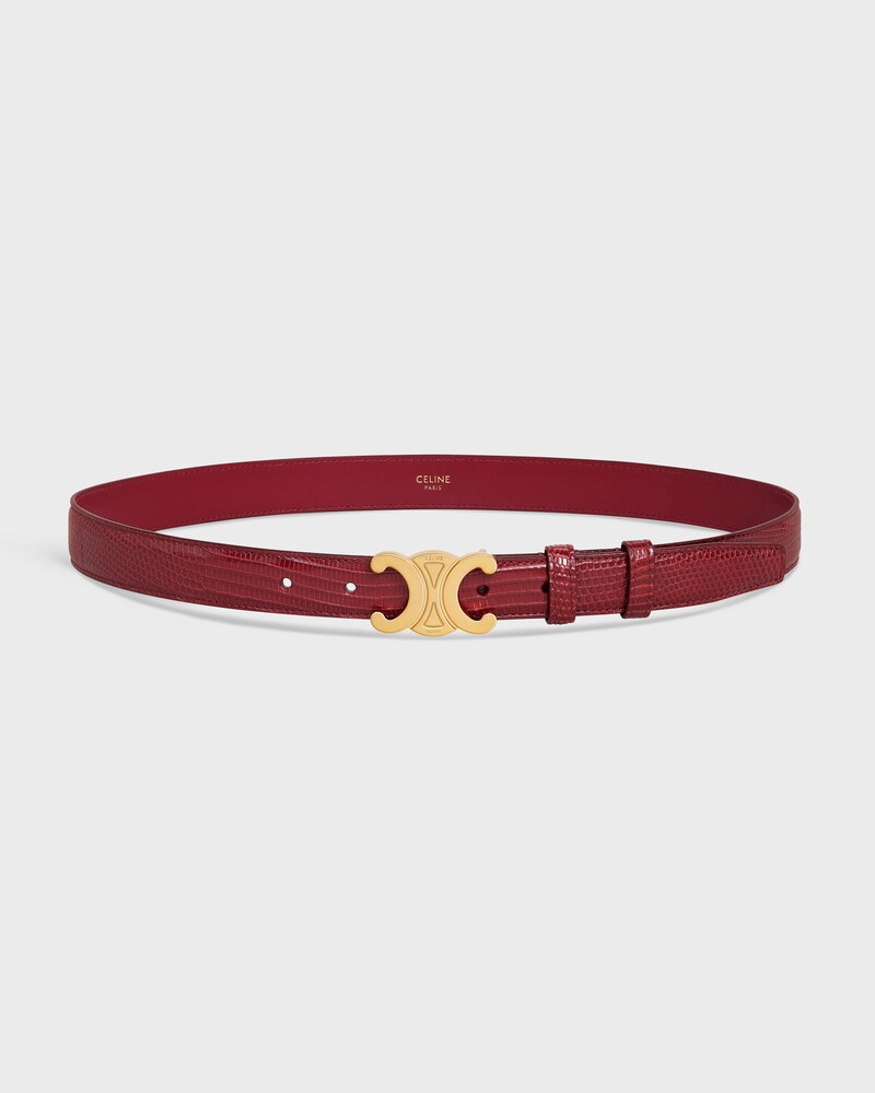 Triomphe Belt 25 IN Lizard - RUBY -  - 1 | CELINE