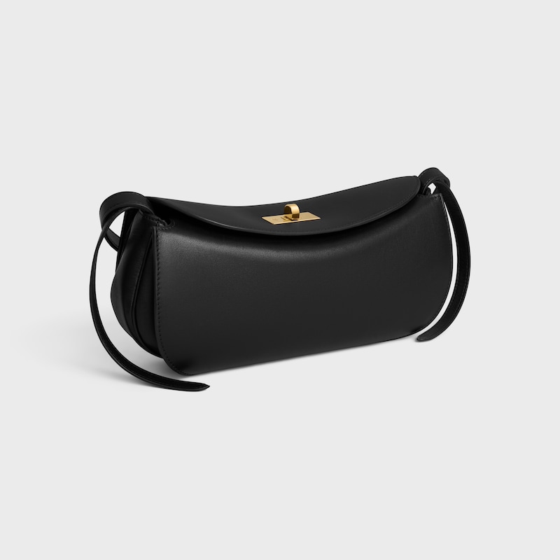 PETIT HOTDOG VEAU NATUREL SOUPLE - Noir - SACS BANDOULIÈRES - 1 | CELINE