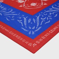 pareo sarong IN cotton - BRIGHT BLUE/RED/WHITE -  - 2 | CELINE