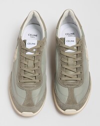 RACER SNEAKER IN NYLON, SUEDE AND LEATHER - GREGE -  - 2 | CELINE