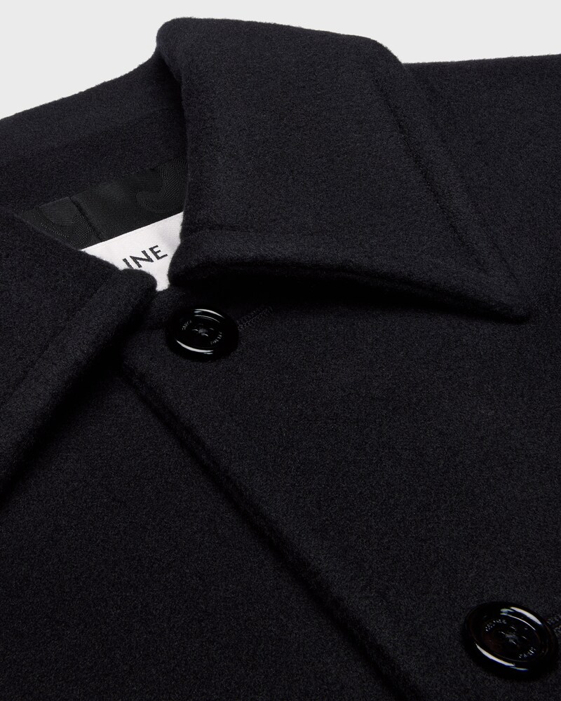 jacket IN double-face wool cashmere - BLACK -  - 1 | CELINE
