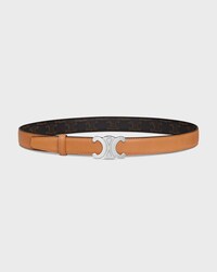 Reversible Strap 25MM IN Natural Calfskin and Triomphe Canvas -  -  - 1 | CELINE