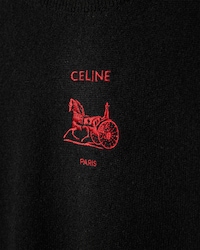 ROLLKRAGENPULLOVER AUS KASCHMIR - SCHWARZ/ROT -  - 2 | CELINE