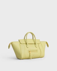 LITTLE LUGGAGE IN SUPPLE SHINY LAMBSKIN - CITRUS - LUGGAGE - 2 | CELINE