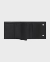 Tri-fold Wallet IN GRAINED CALFSKIN - BLACK - WALLETS - 2 | CELINE