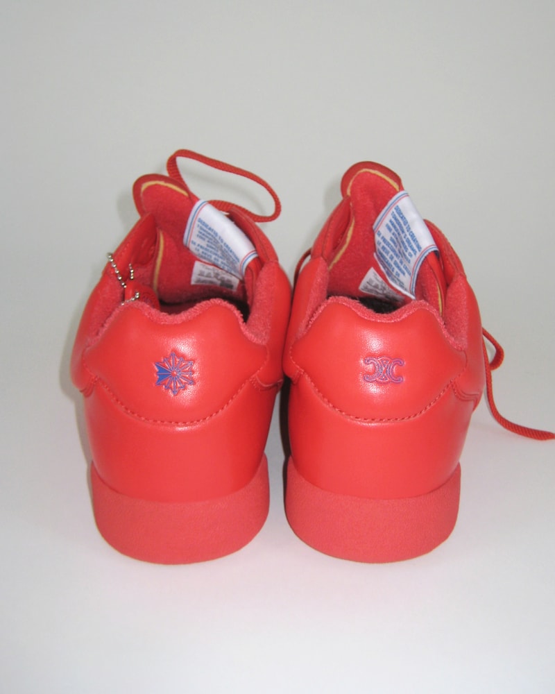 CELINE/REEBOK 프리스타일 로 - 램스킨 - 플루오 레드 -  - 1 | CELINE