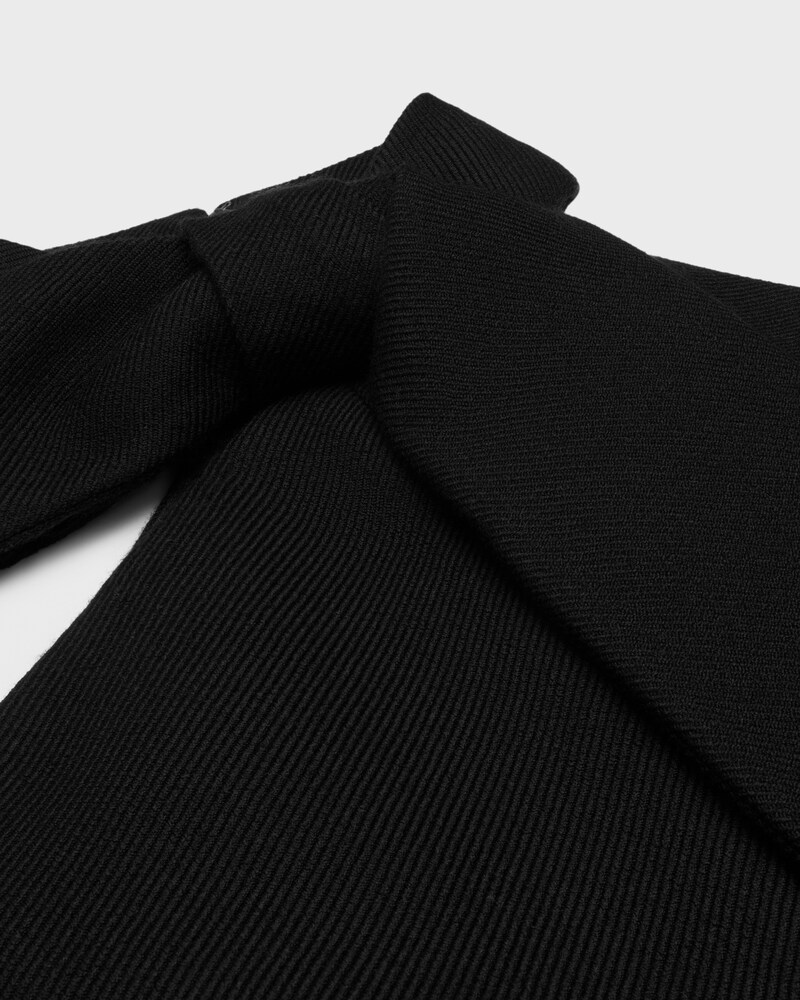 dress IN TRICOTINE wool - BLACK -  - 1 | CELINE