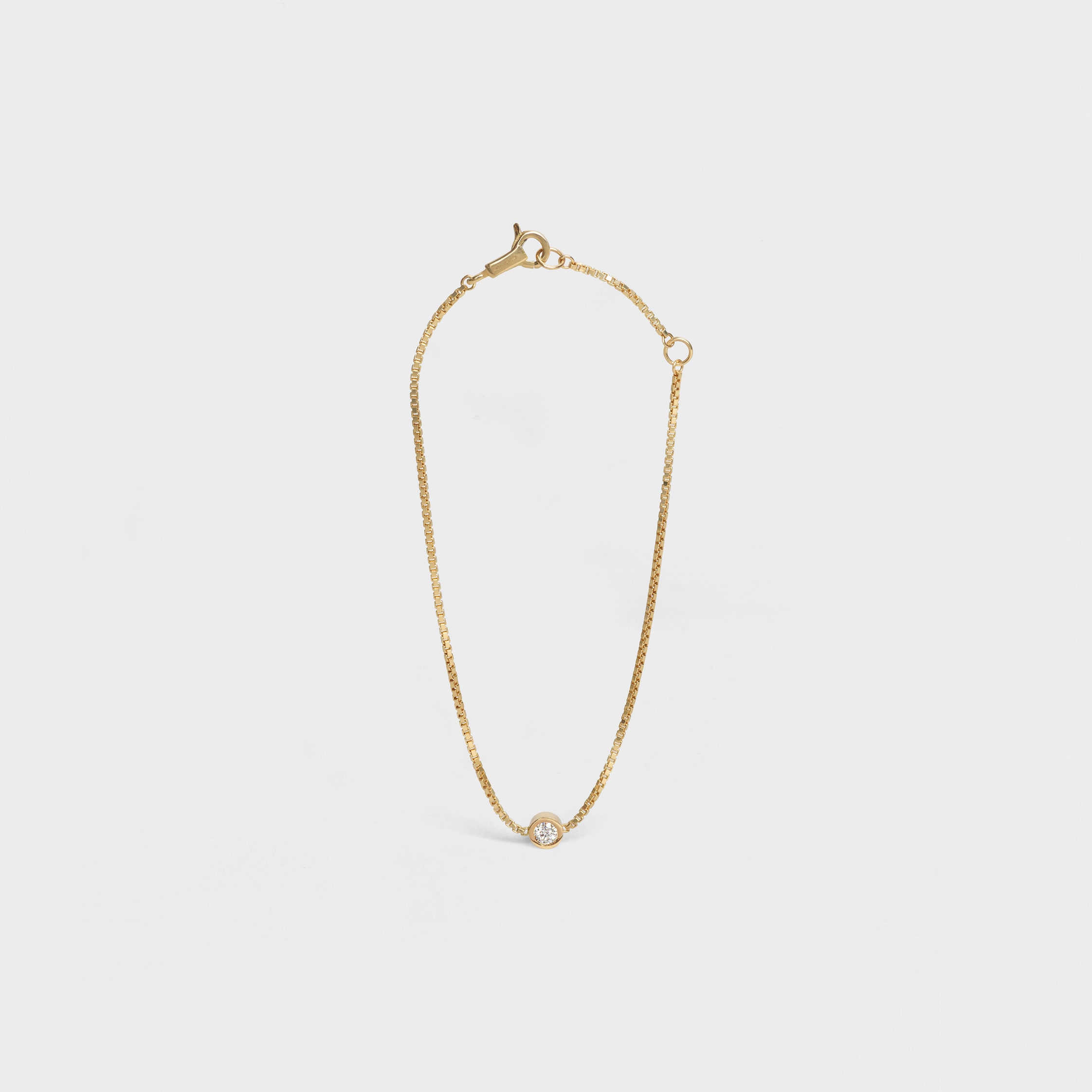 CELINE Celine Sentimental Brillant Bracelet in Yellow Gold and Diamond