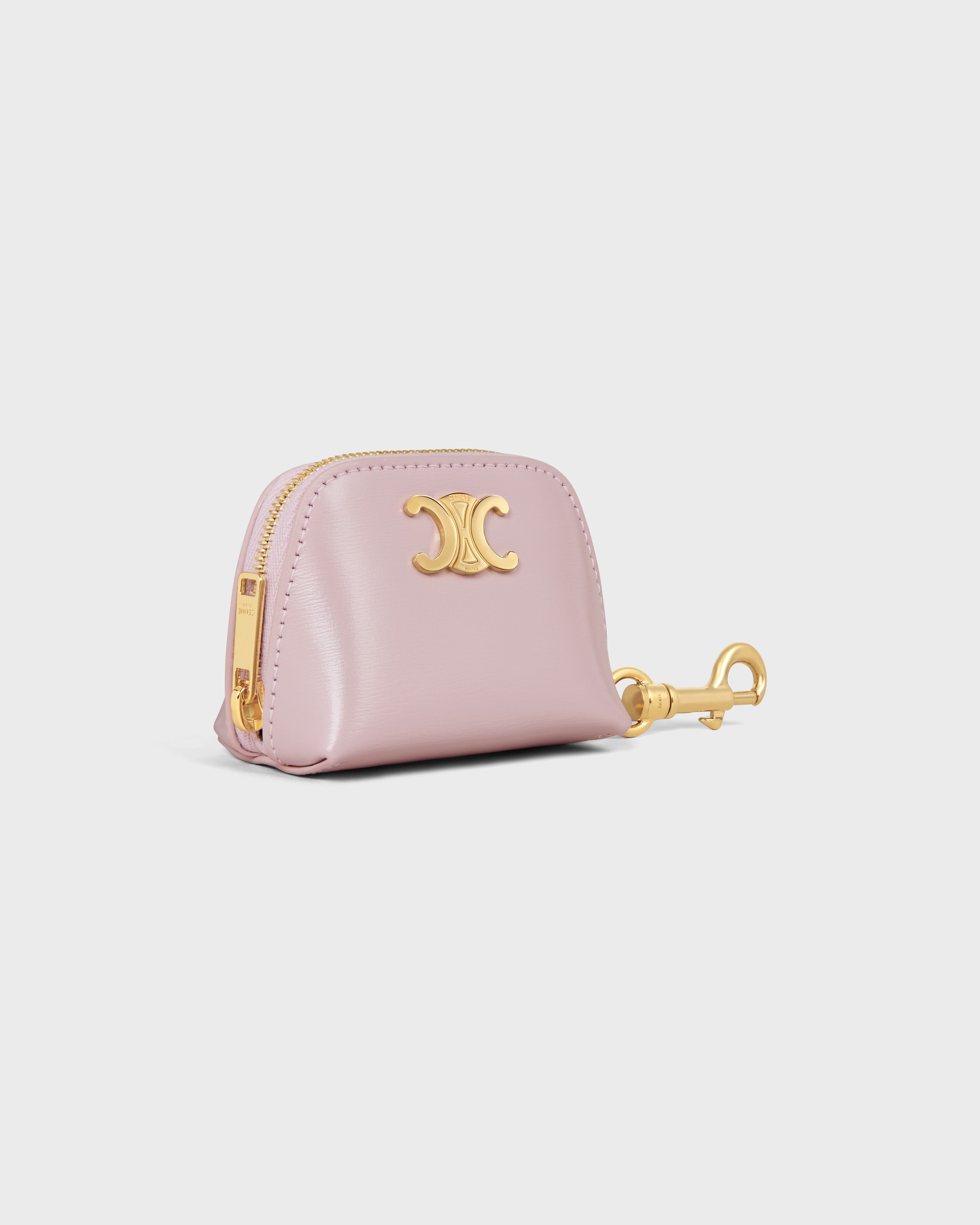 MICRO TRIOMPHE CHARM IN Shiny Calfskin - BLEACHED PINK | CELINE