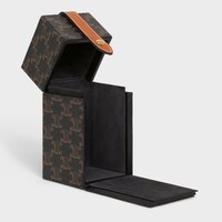 Case 1 Perfume 200ML in Triomphe Canvas and Natural Calfskin - Tan - TRIOMPHE CANVAS COLLECTION - 2 | CELINE