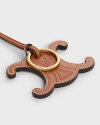 TRIOMPHE CHARM IN SMOOTH CALFSKIN - TAN - BAG CHARMS - 2 | CELINE