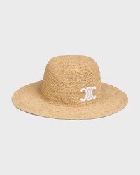 triomphe hat IN raffia - NATURAL / WHITE -  - 2 | CELINE
