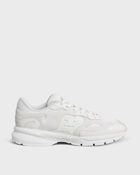 RUNNER SNEAKER IN CALFSKIN, SUEDE CALFSKIN AND MESH - OPTIC WHITE -  - 1 | CELINE