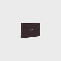 MEDIUM CARD HOLDER IN GRAINED CALFSKIN - ESPRESSO - CARD HOLDERS - 2 | CELINE