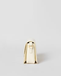 TEEN TRIOMPHE BAG IN SHINY CALFSKIN WITH ENAMEL CLOSURE - CREAMY WHITE - EVENING - 2 | CELINE