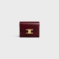Small Flap Wallet TRIOMPHE IN Shiny calfskin - SYRAH - NEW - 1 | CELINE