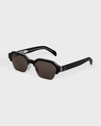 Black Frame 63 sunglasses in Acetate and Metal - BLACK / SILVER -  - 2 | CELINE