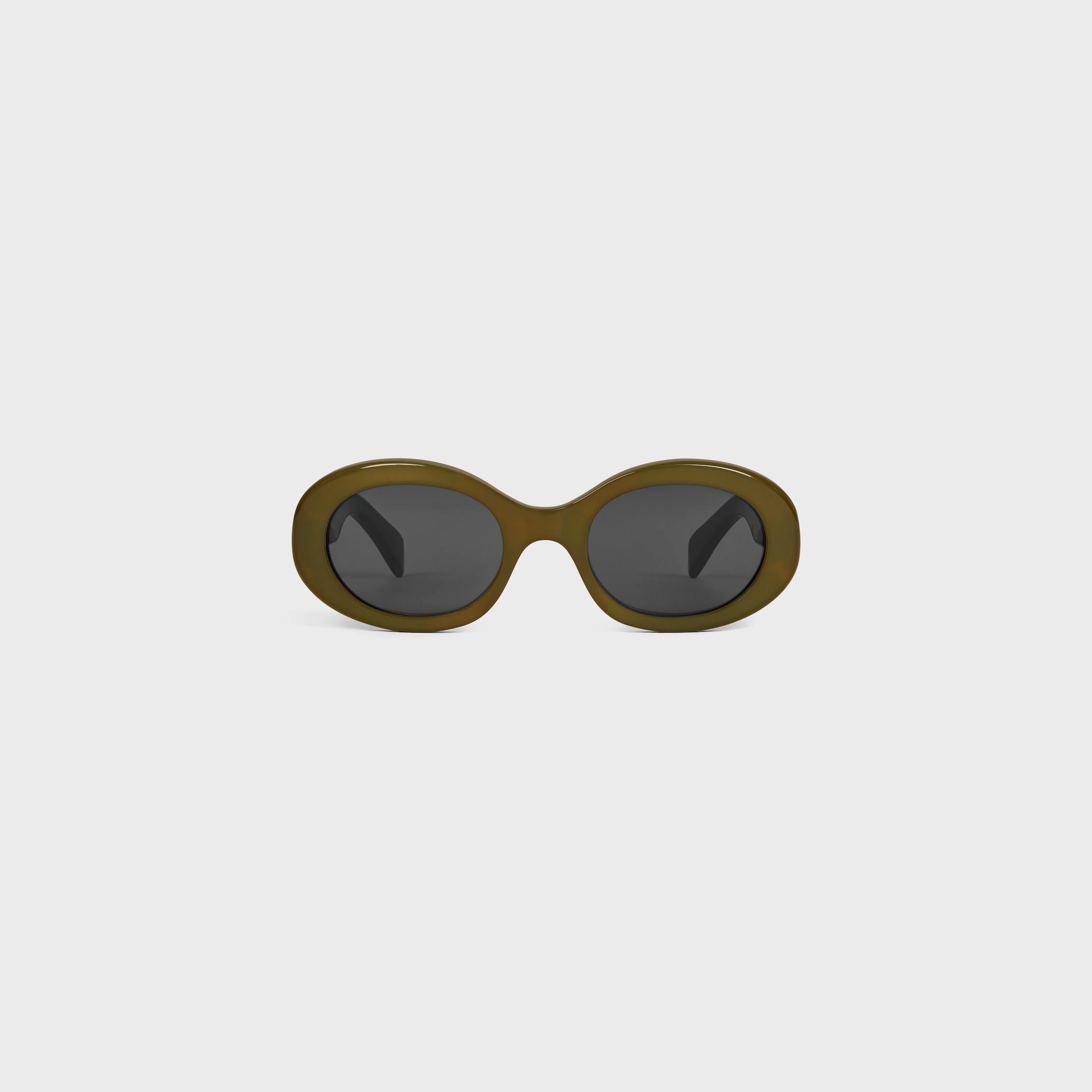 Triomphe 01 sunglasses in Acetate - Milky Olive | CELINE