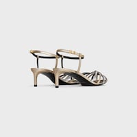 CELINE TRIOMPHE SANDALEN AUS LAMINIERTEM KALBSLEDER - PLATIN/SILBER -  - 2 | CELINE