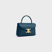 TEEN NINO BAG IN SUPPLE GRAINED CALFSKIN - TEAL BLUE - NINO - 2 | CELINE