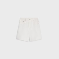 short 001 denim coton - WHITE HEAVY STONE WASH -  - 1 | CELINE