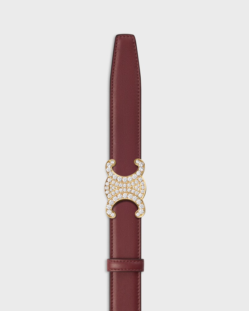 Reversible Strap 25MM IN Smooth and Grained Calfskin -  -  - 1 | CELINE