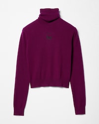 ROLLKRAGENPULLOVER AUS KASCHMIR - BORDEAUX/SCHWARZ -  - 1 | CELINE