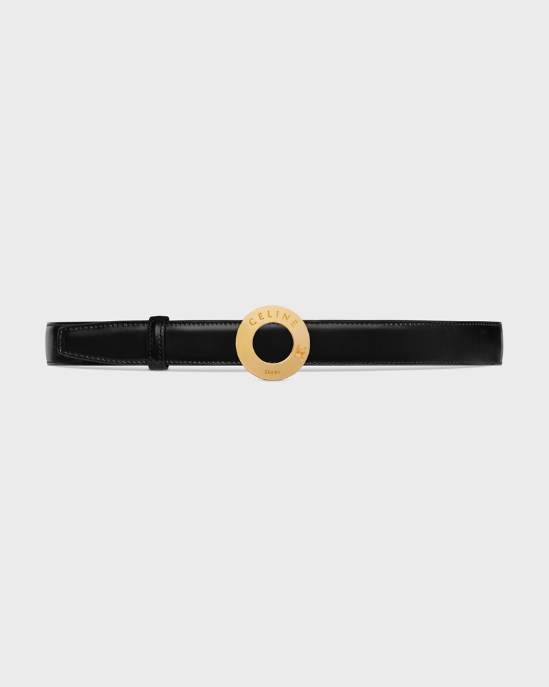 Reversible Strap 25 IN TAURILLON LEATHER AND CROCODILE EMBOSSED CALFSKIN -  -  - 1 | CELINE