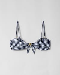 bandeau jersey mat - BLANC/BLEU -  - 2 | CELINE