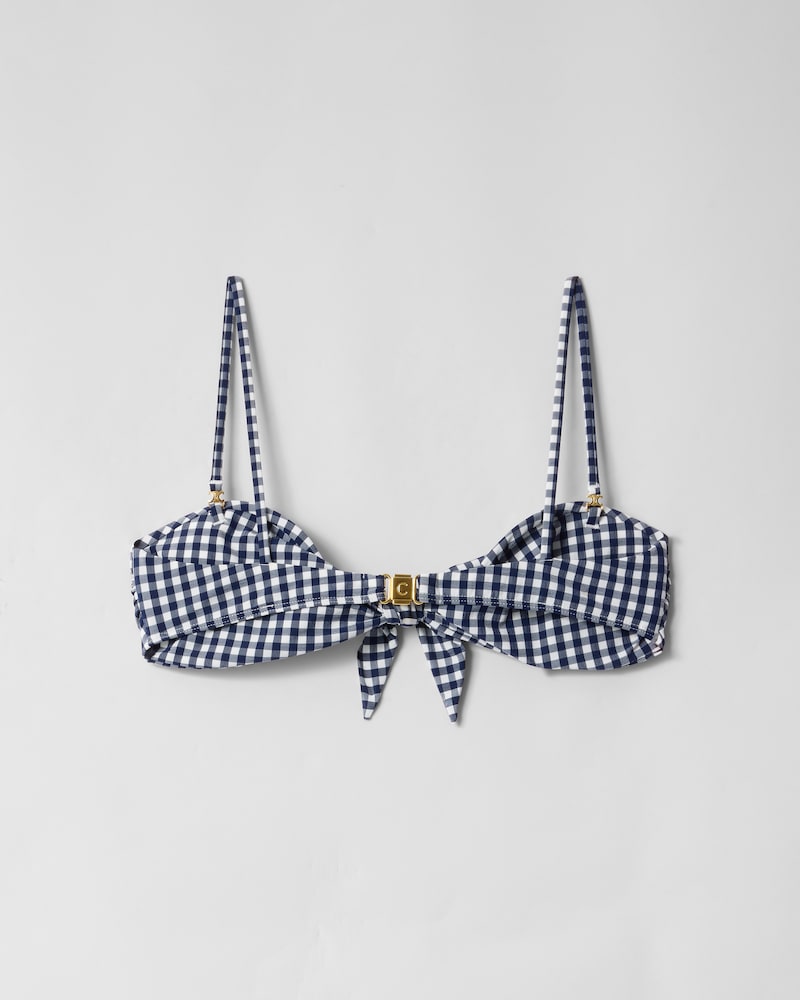 bandeau jersey mat - BLANC/BLEU -  - 1 | CELINE