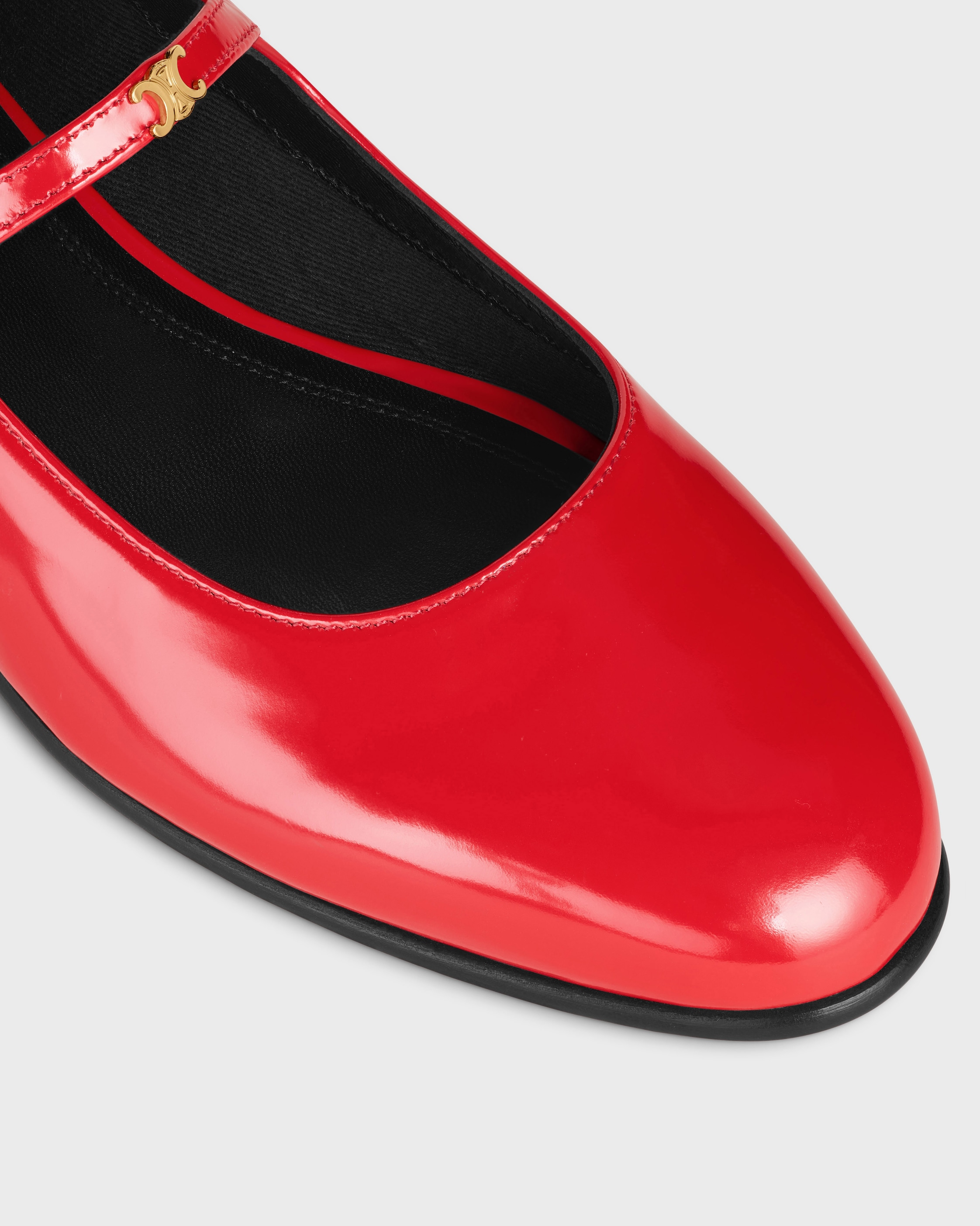 CITY BALLERINA IN GLOSSY CALFSKIN - ULTRA RED | CELINE