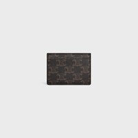 PORTE-CARTES AVEC RABAT TRIOMPHE Toile Triomphe - TAN - PETITS CADEAUX - 2 | CELINE